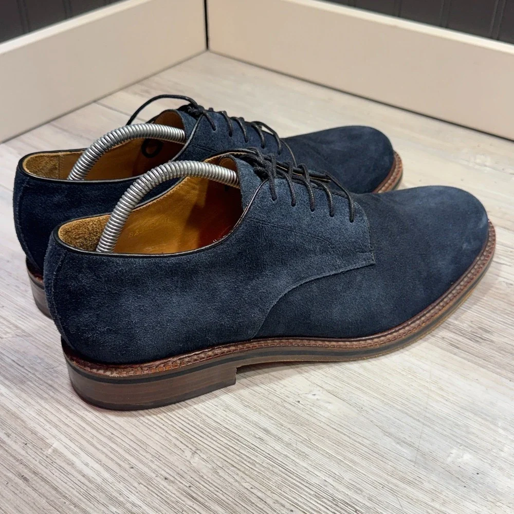 Beckett Simonon Durant Durby Blue Suede Men's Size 11 Dress Shoes